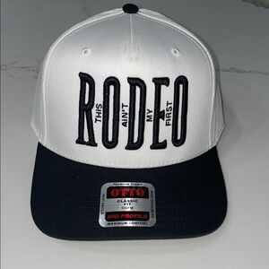 THIS AIN’T MY FIRST RODEO Black and White Classic Fit Hat